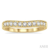 .33CTRDDM 'V' BAND-MILLG YG 14K@11-H*